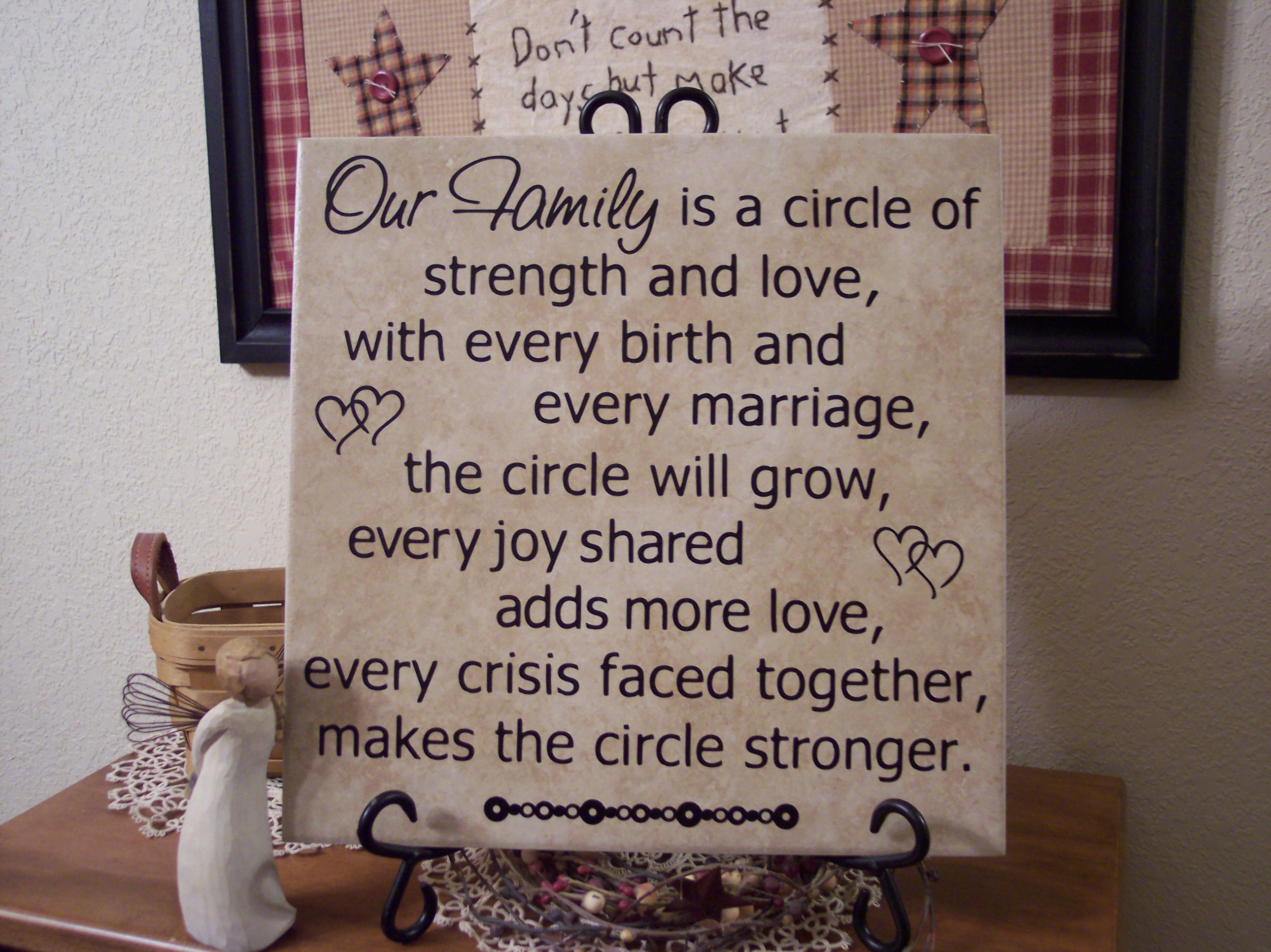 A Circle Quotes Family Is